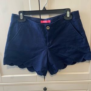 Ladies Lilly Pulitzer Navy Chino Shorts